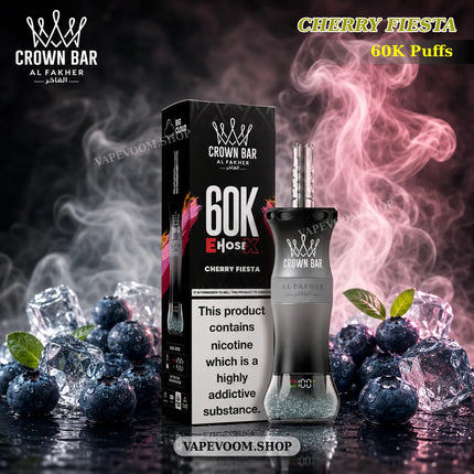 Al Fakher 60000 Puffs E Hose X Hookah Disposable Vape – 6mg Nicotine | 50ml