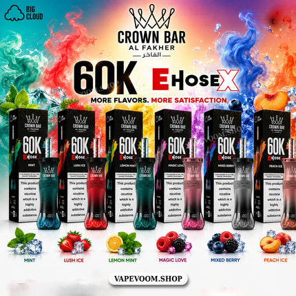 Al Fakher 60000 Puffs E Hose X Hookah Disposable Vape – 6mg Nicotine | 50ml