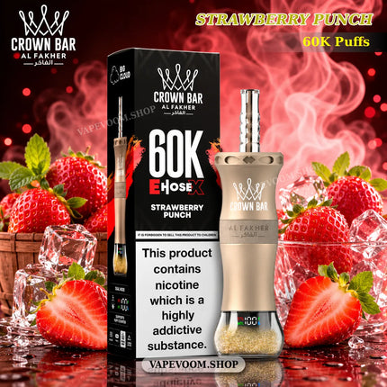Al Fakher 60000 Puffs E Hose X Hookah Disposable Vape – 6mg Nicotine | 50ml