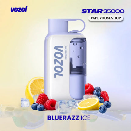 VOZOL Star 35000 Puffs Disposable Vape – Bluerazz Ice 50mg