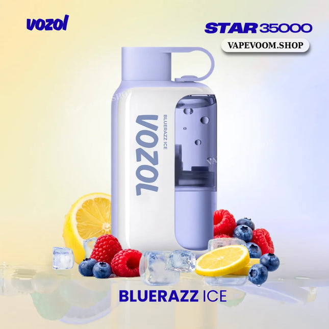 VOZOL Star 35000 Puffs Disposable Vape – Bluerazz Ice 50mg