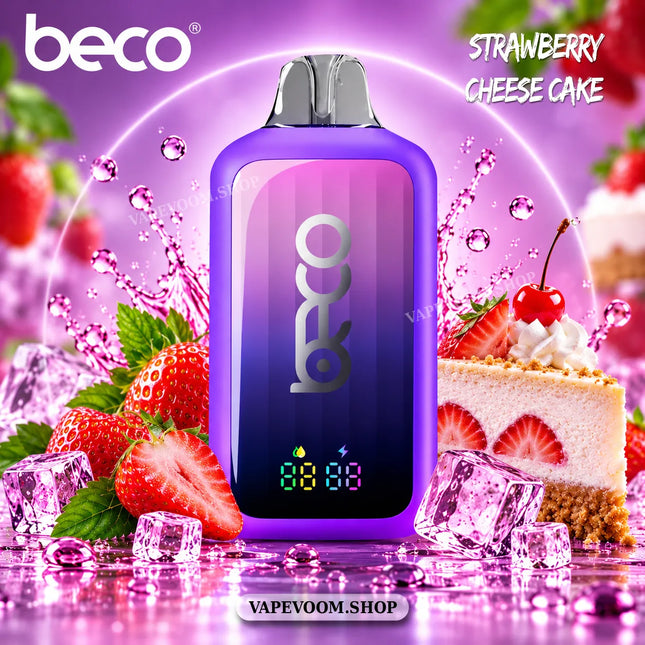 Beco Pop 30000 Puffs Disposable Vape – Strawberry Cheese Cake | 20mg Nicotine