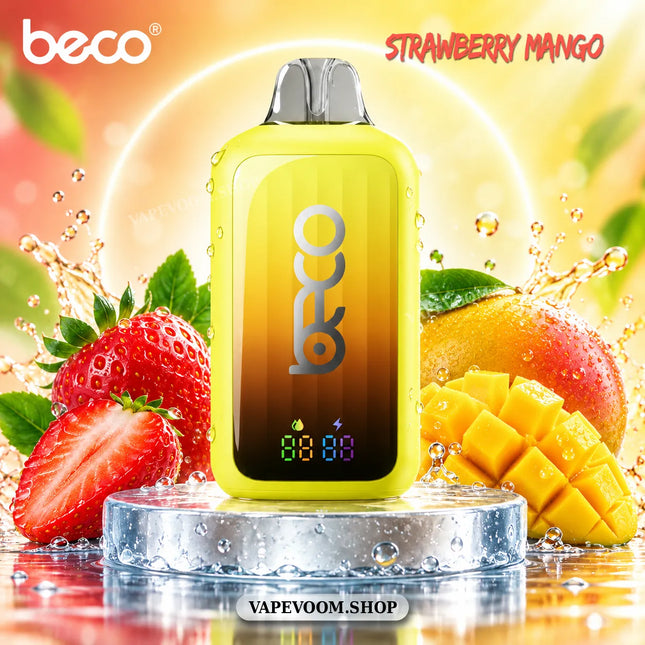 Beco Pop 30000 Puffs Disposable Vape – Strawberry Mango | 20mg Nicotine