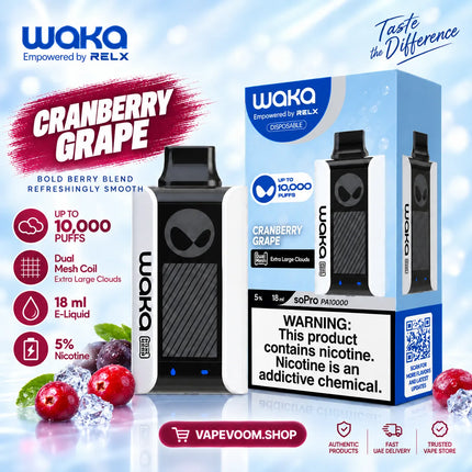 WAKA soPro PA10000 Disposable Vape 50mg Nicotine VapeVoom