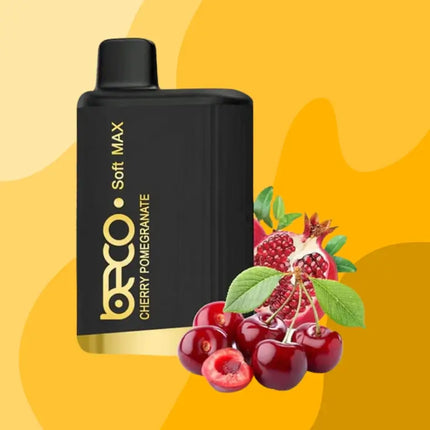 Beco Soft Max Cherry Pomegranate 20mg 12000 Puffs Disposable Vape in Dubai