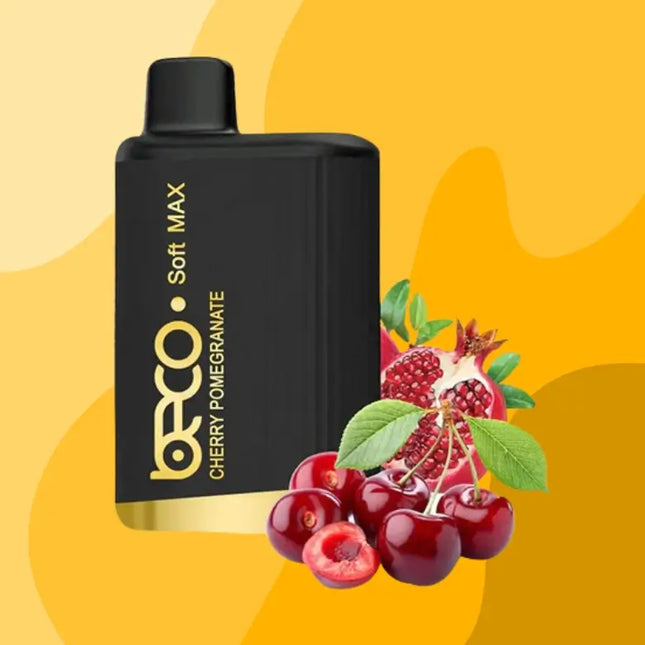 Beco Soft Max Cherry Pomegranate 20mg 12000 Puffs Disposable Vape in Dubai
