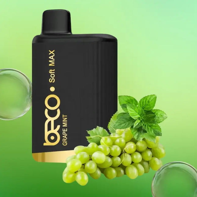 Beco Soft Max Grape Mint 20mg 12000 Puffs Disposable Vape in Dubai