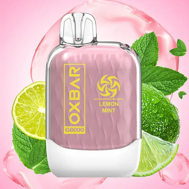 Oxbar G8000 Lemon Mint 50mg 8000 Puffs Disposable Vape in Dubai