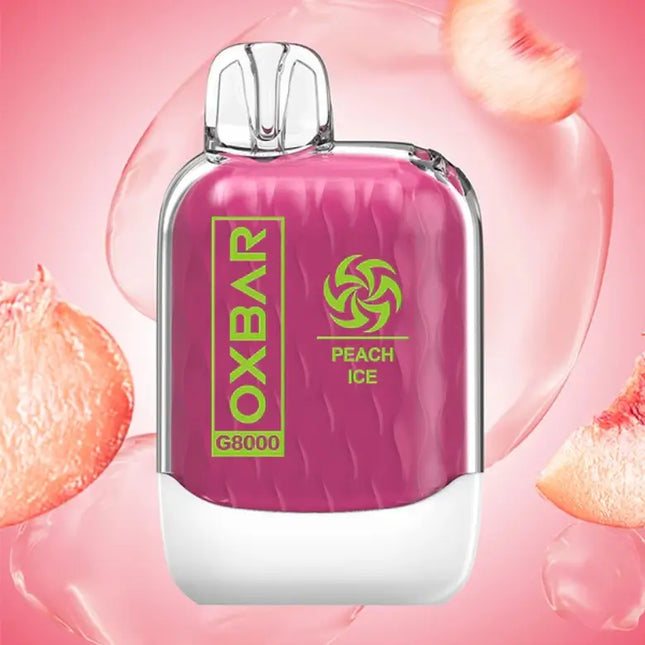 Oxbar G8000 Peach Ice 50mg 8000 Puffs Disposable Vape in Dubai