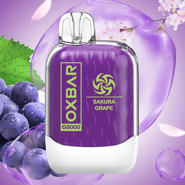 Oxbar G8000 Sakura Grape 50mg 8000 Puffs Disposable Vape in Dubai