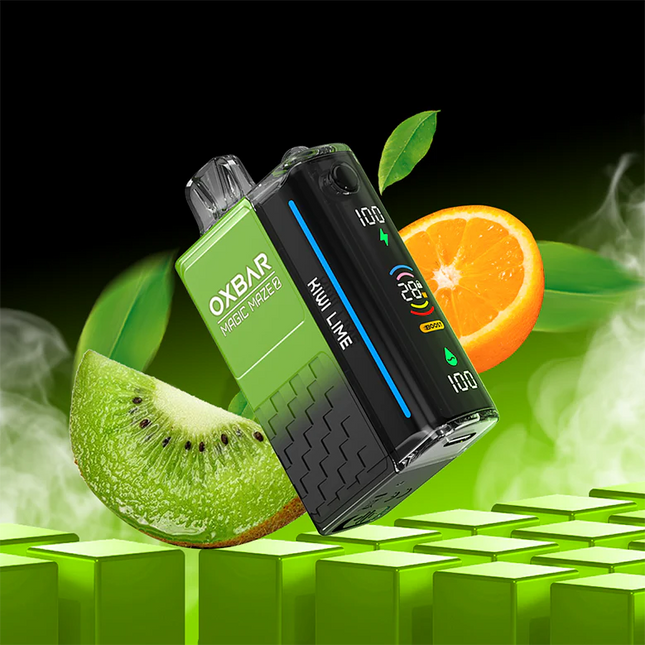 Oxbar Magic Maze 2 Kiwi Lime 50mg 30000 Puffs Disposable Vape in Dubai