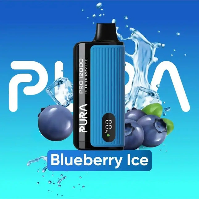 Pura 12000 Puffs Blueberry Ice 50mg Disposable Vape in Dubai