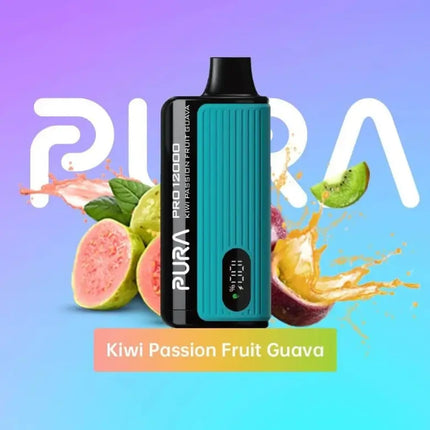 Pura 12000 Puffs Kiwi Passion Fruit Guava 50mg Disposable Vape in Dubai