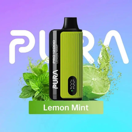 Pura 12000 Puffs Lemon Mint 50mg Disposable Vape in Dubai