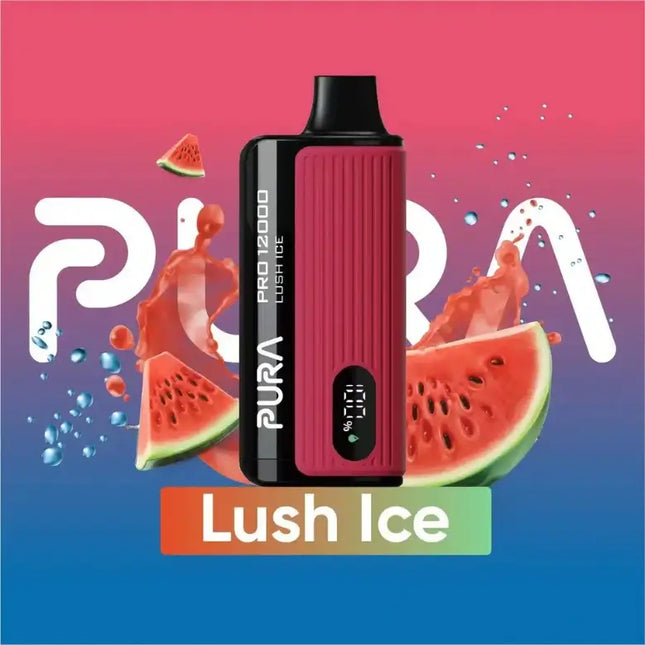 Pura 12000 Puffs Lush Ice 50mg Disposable Vape in Dubai