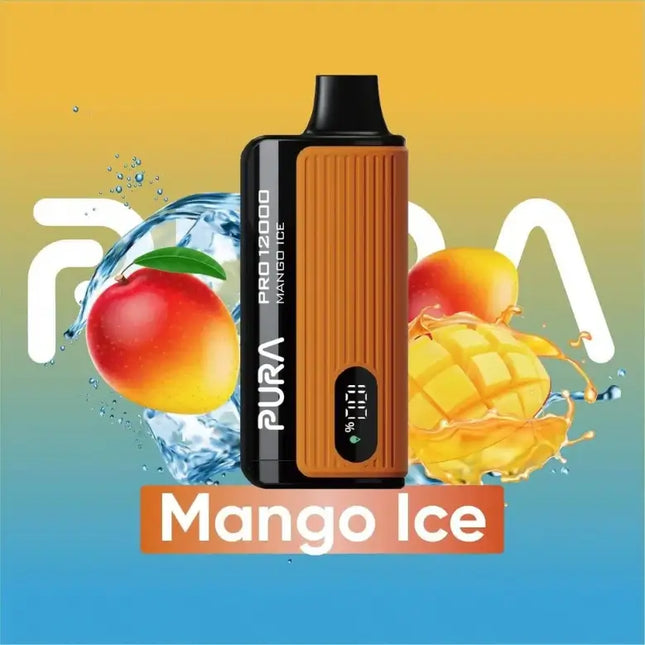 Pura 12000 Puffs Mango Ice 50mg Disposable Vape in Dubai
