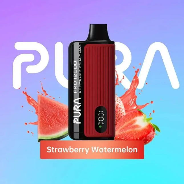 Pura 12000 Puffs Strawberry Watermelon 50mg Disposable Vape in Dubai