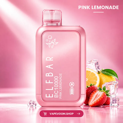 ELFBAR BC10000 Puffs Disposable Pod Device Pink Lemonade 50mg
