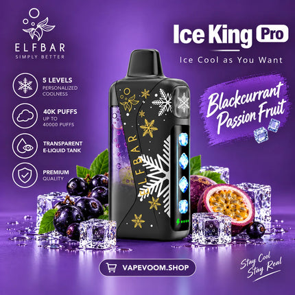ELFBAR Ice King Pro 40000 Puffs Disposable Vape 50mg Nicotine