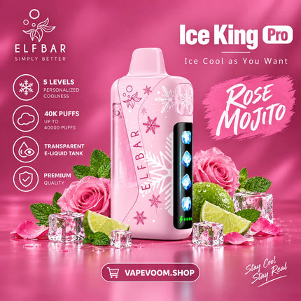 ELFBAR Ice King Pro 40000 Puffs Disposable Vape 50mg Nicotine