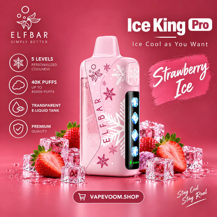 ELFBAR Ice King Pro 40000 Puffs Disposable Vape 50mg Nicotine