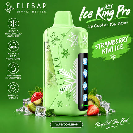 ELFBAR Ice King Pro 40000 Puffs Disposable Vape 50mg Nicotine