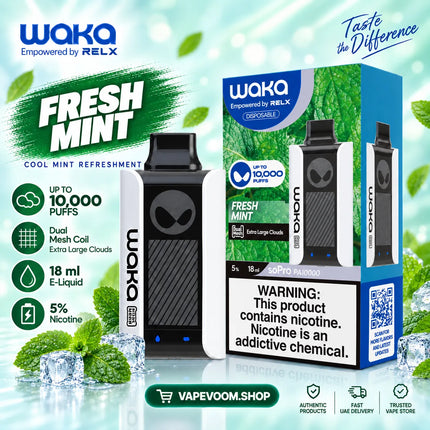 WAKA soPro PA10000 Disposable Vape 50mg Nicotine VapeVoom