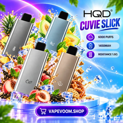 HQD Cuvie Slick 6000 Puffs Disposable Vape 50mg Nicotine