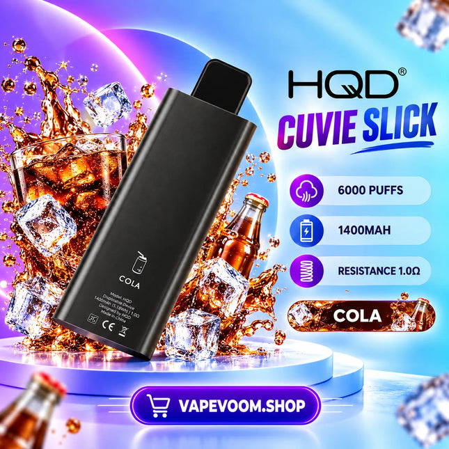 HQD Cuvie Slick 6000 Puffs Disposable Vape Cola - Vapevoom
