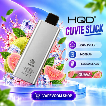 HQD Cuvie Slick 6000 Puffs Disposable Vape Guava - Vapevoom
