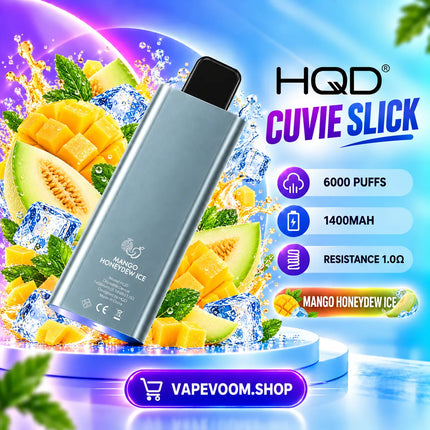 HQD Cuvie Slick 6000 Puffs Disposable Vape 50mg Nicotine