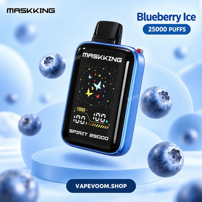 MASKKING Spirit 25000 Puffs Disposable Vape Blueberry Ice 50mg VAPEVOOM