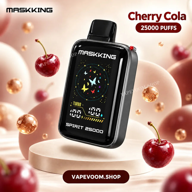 MASKKING Spirit 25000 Puffs Disposable Vape Cherry Cola 50mg VAPEVOOM