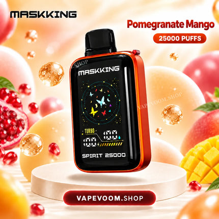 MASKKING Spirit 25000 Puffs Disposable Vape Pomegranate Mango 50mg VAPEVOOM