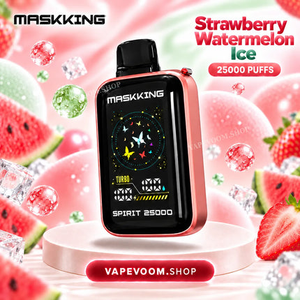 MASKKING Spirit 25000 Puffs Disposable Vape Strawberry Watermelon Ice 50mg VAPEVOOM