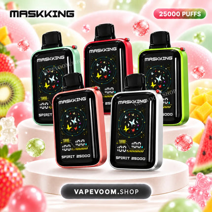 MASKKING Spirit 25000 Puffs Disposable Vape 50mg Nicotine Salt VAPEVOOM