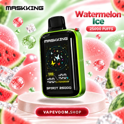 MASKKING Spirit 25000 Puffs Disposable Vape Watermelon Ice 50mg VAPEVOOM