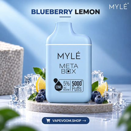 MYLÉ Meta Box 5000+ Puffs Disposable Vape Blueberry Lemon - Vapevoom