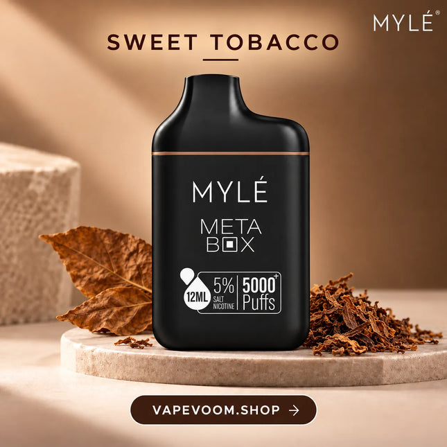 MYLÉ Meta Box 5000+ Puffs Disposable Vape Sweet Tobacco - Vapevoom