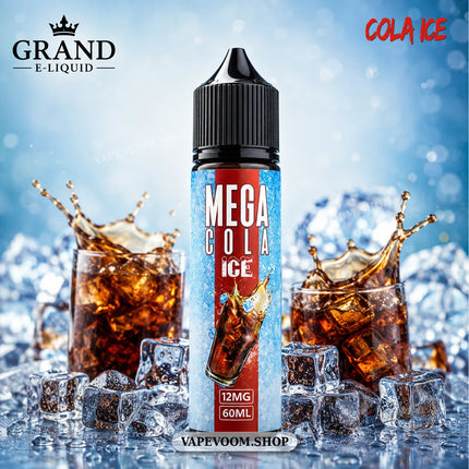 Mega Vape Juice Cola Ice by Grand E-Liquid – 12mg | 60ml | 70/30 VG/PG