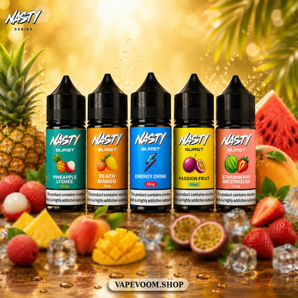 Nasty Burst Salt Nicotine E-Liquid – 35mg | 30ml | 50/50 VG/PG