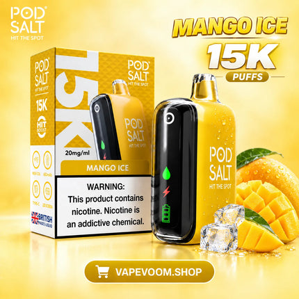 PODSALT 15000 Puffs Disposable Vape 20mg Nicotine - Vapevoom