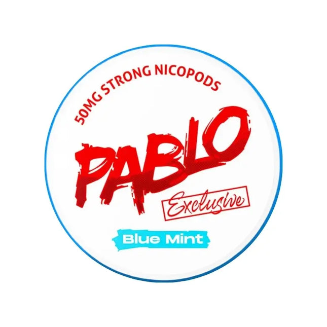Pablo Nicotine Pouch Blue Mint Flavor 50mg in Dubai