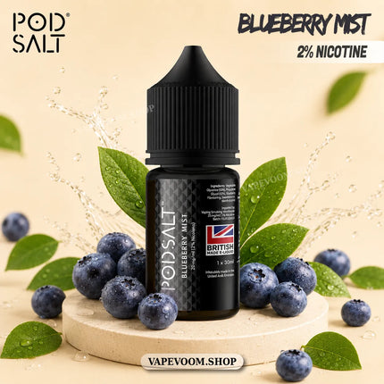 Pod Salt 20mg Nicotine Salt – Blueberry Mist – E-Liquid | 30ml
