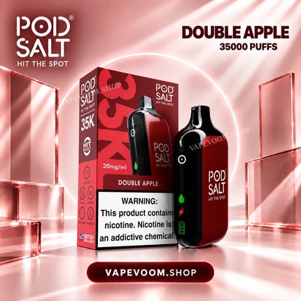 Pod Salt 35K Double Apple Disposable Vape 20mg VAPEVOOM