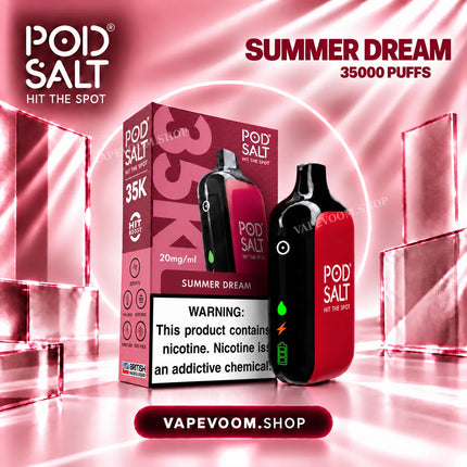 Pod Salt 35K Disposable Vape Summer Dream 20mg VAPEVOOM