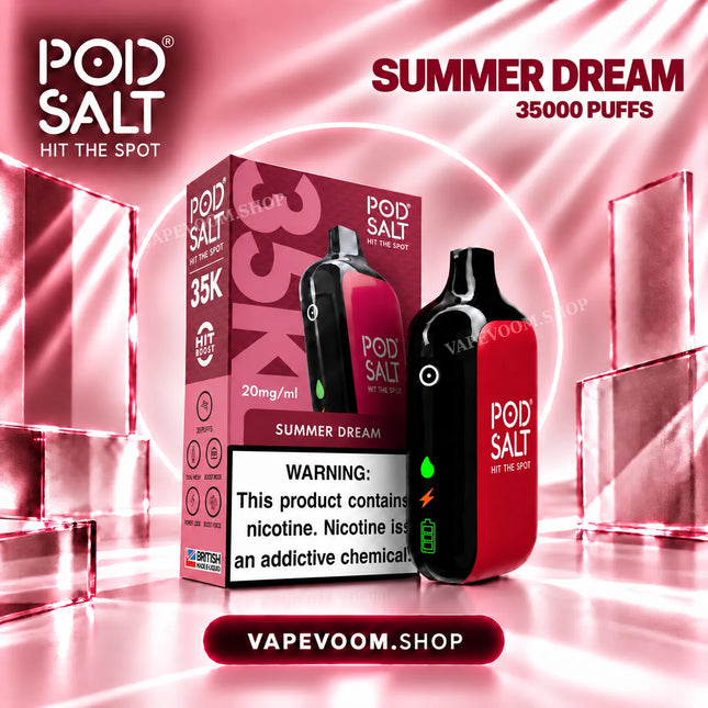 Pod Salt 35K Disposable Vape Summer Dream 20mg VAPEVOOM