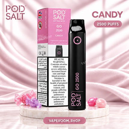 Pod Salt Go 2500 Puffs Disposable Vape – 20mg Nicotine Salt
