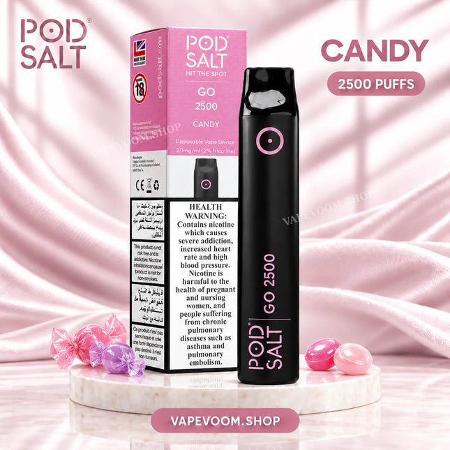 Pod Salt Go 2500 Puffs Disposable Vape Candy 20mg