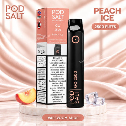 Pod Salt Go 2500 Puffs Disposable Vape – 20mg Nicotine Salt